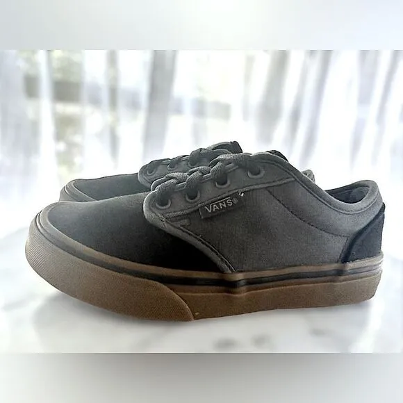 Vans | Toddler Kids Atwood 2 Tone Black/Gum Classic Skate Shoes Size 13