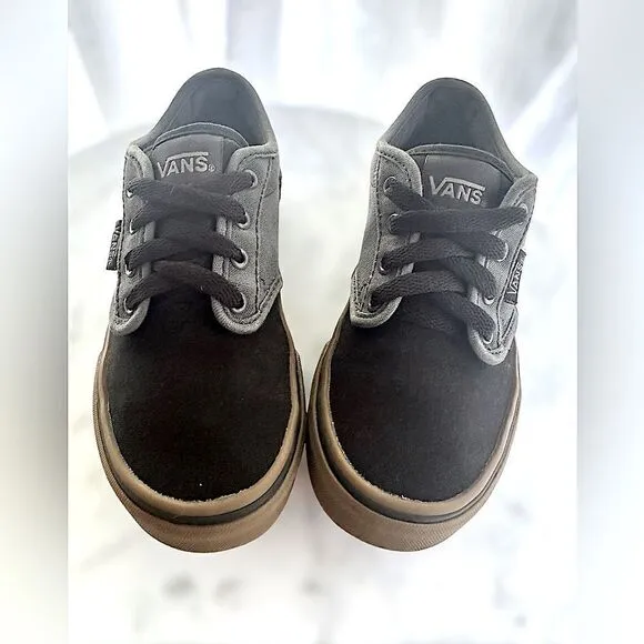 Vans | Toddler Kids Atwood 2 Tone Black/Gum Classic Skate Shoes Size 13