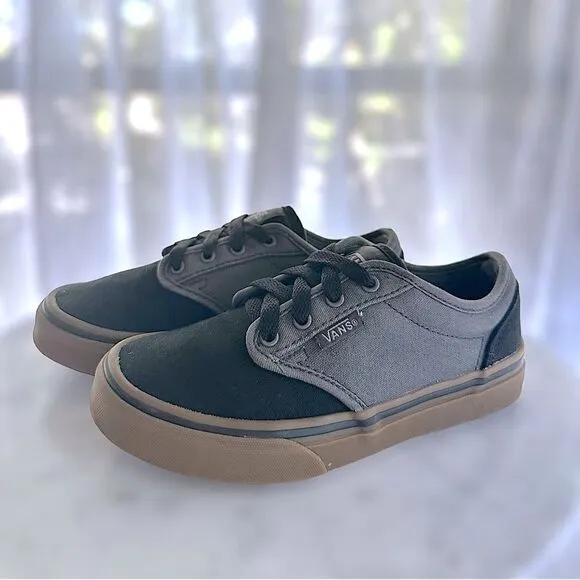 Vans | Toddler Kids Atwood 2 Tone Black/Gum Classic Skate Shoes Size 13