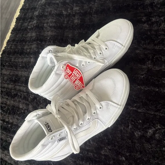 Vans White Sk8-Hi Tapered Stackform Sneakers 8.5 white color