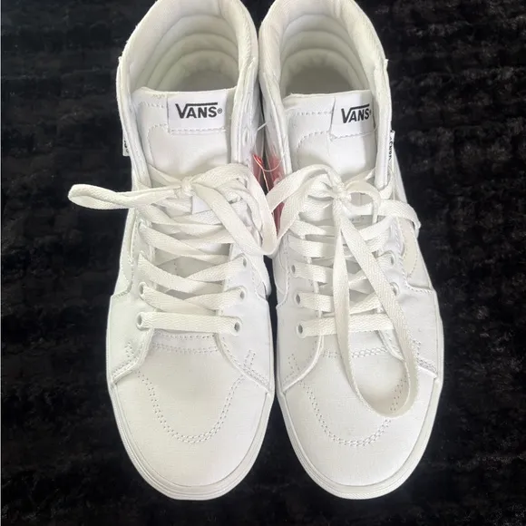 Vans White Sk8-Hi Tapered Stackform Sneakers 8.5 white color