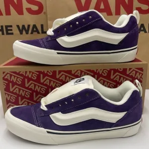 Vans WMNS Purple and White Knu SkoolPig Suede Dark PurpleVN000CS0DRV Sneakers