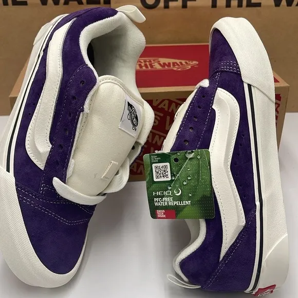 Vans WMNS Purple and White Knu SkoolPig Suede Dark PurpleVN000CS0DRV Sneakers
