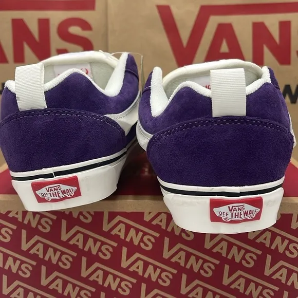 Vans WMNS Purple and White Knu SkoolPig Suede Dark PurpleVN000CS0DRV Sneakers