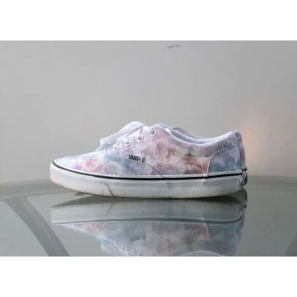 Vans Women's Doheny Heart Tie Dye Multicolor Skate Shoes Size 7.5