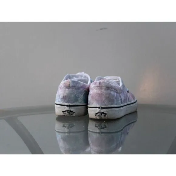 Vans Women's Doheny Heart Tie Dye Multicolor Skate Shoes Size 7.5