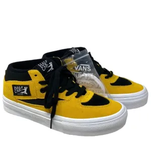 VANS x Bruce Lee Skate Half Cab Shoes Black Yellow Suede Mid Women  VN0A5FCDY23