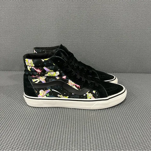 Vans X Disney Toy Story Buzz Lightyear Sk8 Hi Skate Shoes Sneakers Mens Sz 9