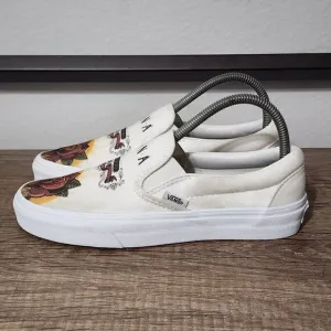 Vans x Mana Classic Slip-On Women's Skate Shoes Size 7.5 White