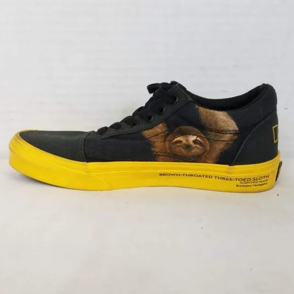 Vans x National Geographic Old Skool Black &amp; Yellow Skate Shoes