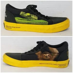 Vans x National Geographic Old Skool Black &amp; Yellow Skate Shoes