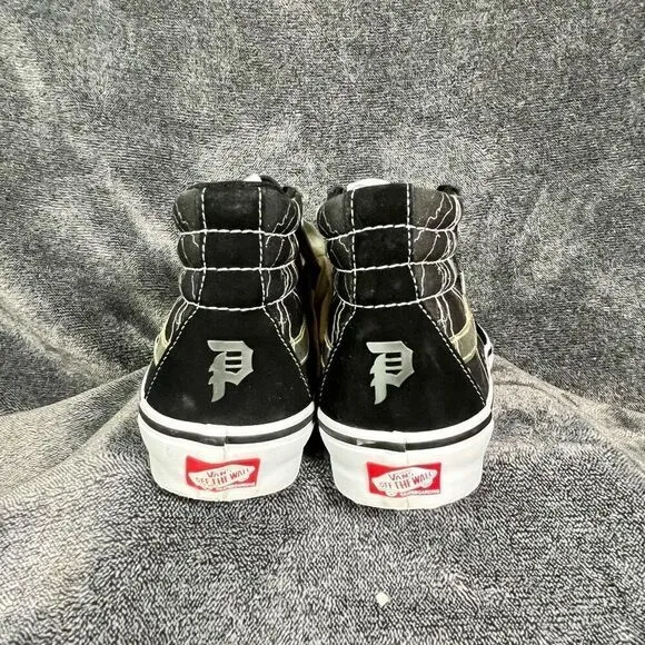 Vans x Primitive Skate Sk8-Hi Black Skate Shoes Men’s 7.5
