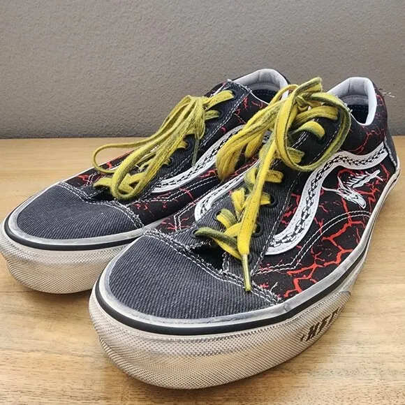 Vans x Stranger Things Hellfire Club Style 36 Black Skate Sneaker Shoes Mens 11