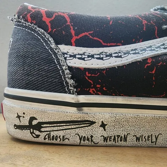 Vans x Stranger Things Hellfire Club Style 36 Black Skate Sneaker Shoes Mens 11