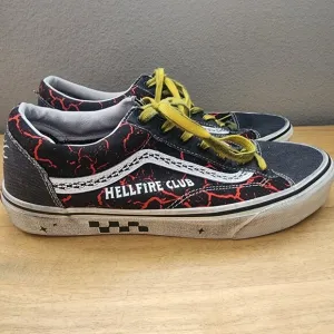 Vans x Stranger Things Hellfire Club Style 36 Black Skate Sneaker Shoes Mens 11