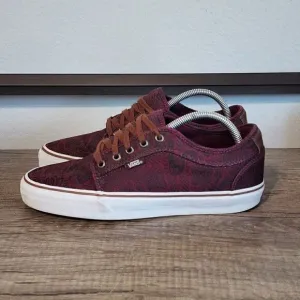 Vans Chukka Low Men's Skate Shoes Size 8.5 Red