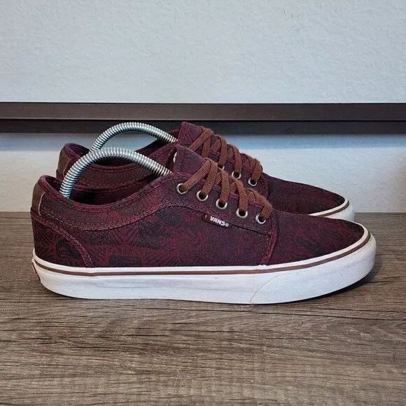 Vans Chukka Low Men's Skate Shoes Size 8.5 Red