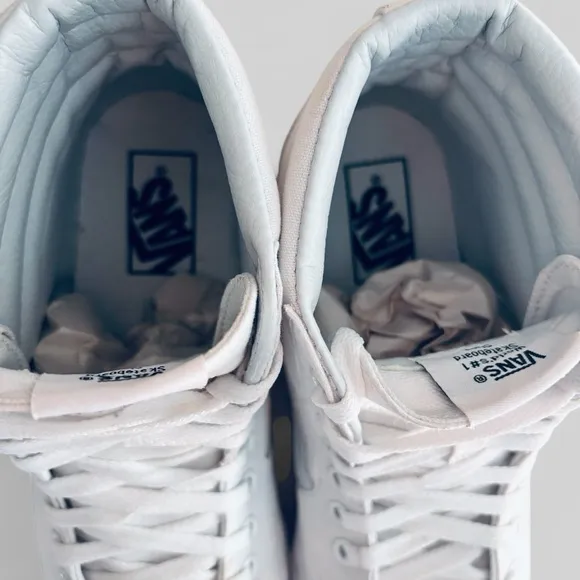 Vans®Filmore Shoes World's # 1 Hi Top Skateboard Shoes True White Women's Size 9