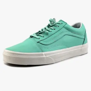 Vans Old Skool Pastel Pack Ice Green/Blanc Skate Shoes Leather 6.5 mens …
