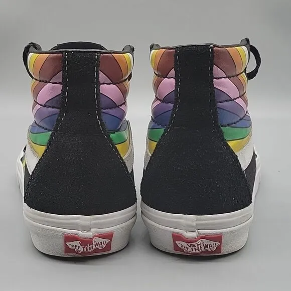 Vans Sk8-Hi Reissue Refract High Top Sneakers Rainbow (Men 6 /Women 7.5)