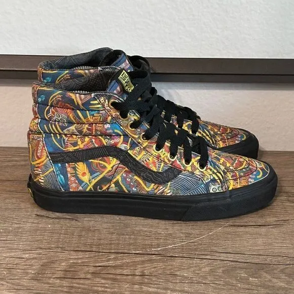 Vans X Zio Ziegler Sk8-Hi Women’s Skate Shoes Size 7 Multicolor