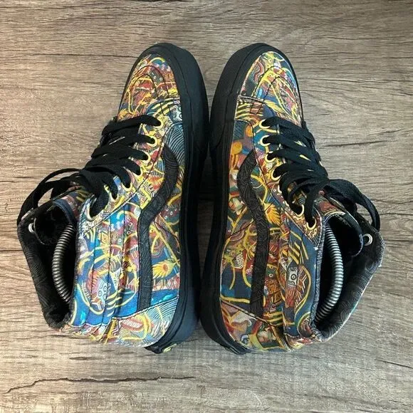 Vans X Zio Ziegler Sk8-Hi Women’s Skate Shoes Size 7 Multicolor