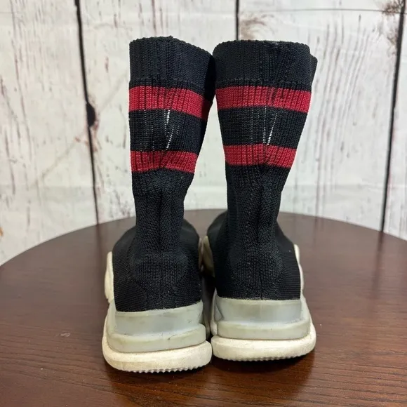 Vetements X Reebok Black Socks Shoes Ankle Length Stretchy Knit Boots 6.5 Womens