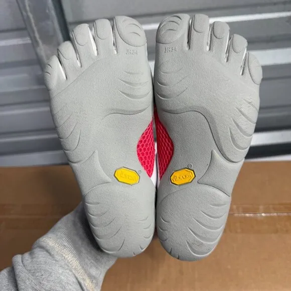 Vibram Fivefingers Shoes Girls 1.5-2 / JR 34 Pink White Lace Up G333 Speed Kids