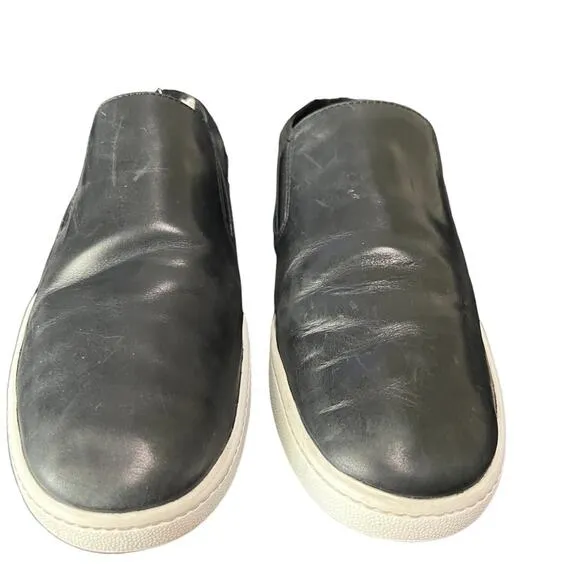 Vince Backless Women's Skate Sneakers Tennis Shoes Verrell Black Leather 8