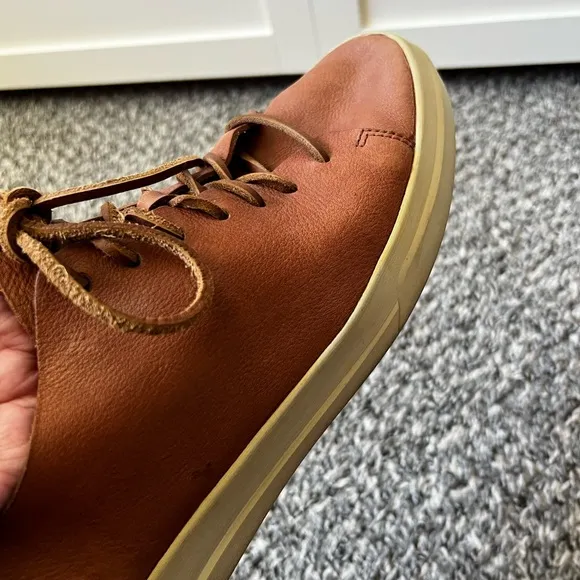 Vince Men’s Brown‎ Leather Copeland Sneakers Size 10.5