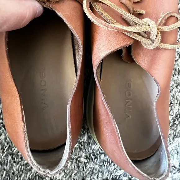 Vince Men’s Brown‎ Leather Copeland Sneakers Size 10.5