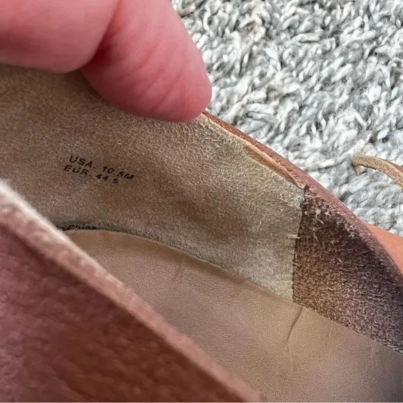 Vince Men’s Brown‎ Leather Copeland Sneakers Size 10.5