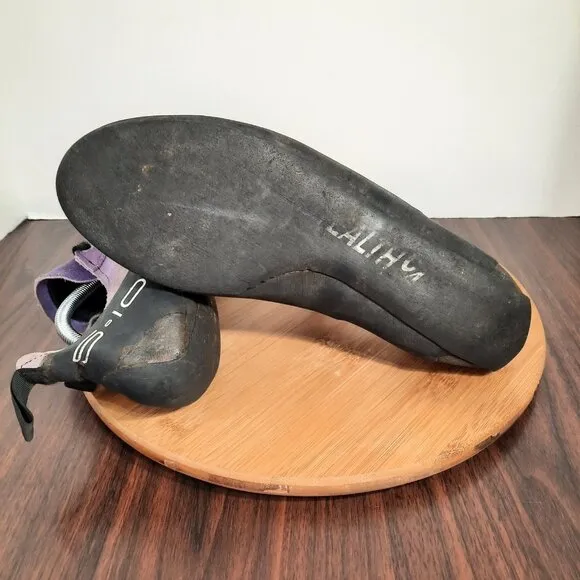 Vintage 5.10 Five Ten Stealth C4 Mens 11.5 Purple Suede Rock Climbing Shoes USA