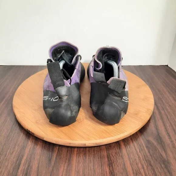 Vintage 5.10 Five Ten Stealth C4 Mens 11.5 Purple Suede Rock Climbing Shoes USA