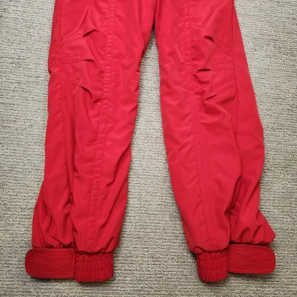 Vintage 80's Obermeyer Womens 8 Ski Snow Suit One Piece Bib Thermolite Pads Belt