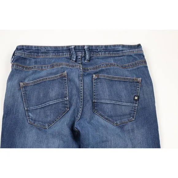 Vintage DC Shoes Mens 34x32 Distressed Danny Way Skateboarding Denim Jeans Blue