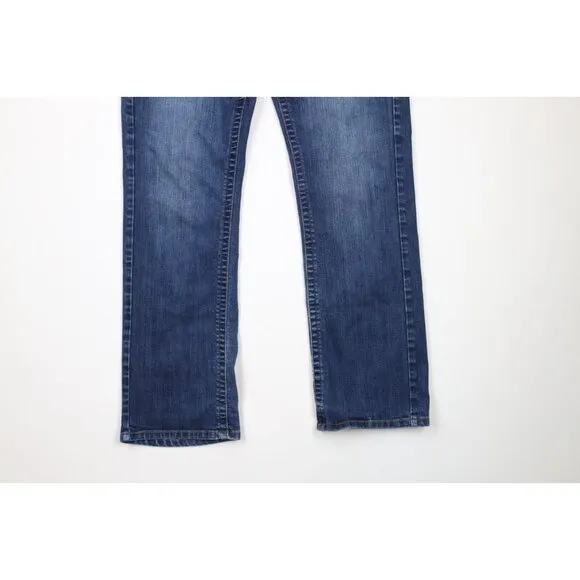 Vintage DC Shoes Mens 34x32 Distressed Danny Way Skateboarding Denim Jeans Blue