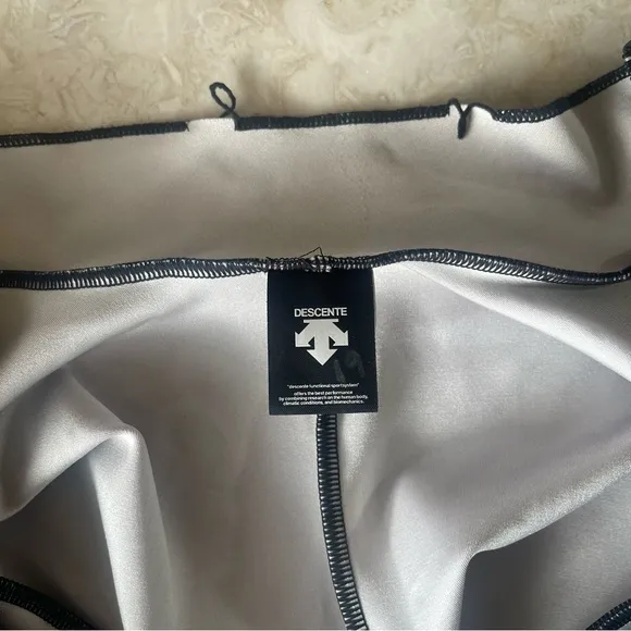 Vintage Descente Ski Racing Union Suit Grey Stretchy Sz M