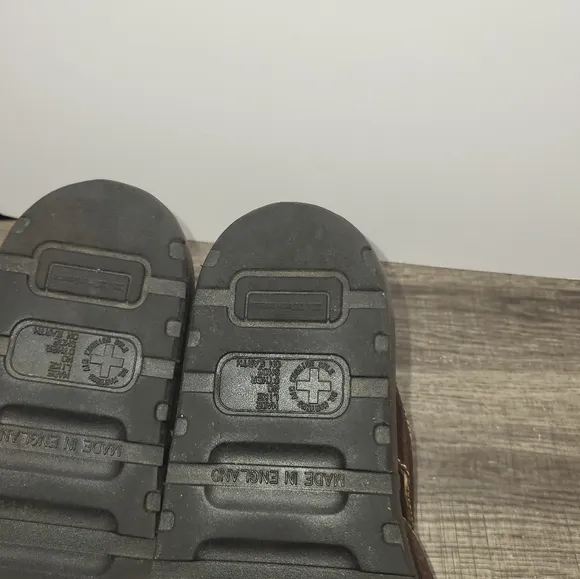 Vintage Docs Dr Martens Y2K 1990s Leather Made In England Slide Sandals Size 10