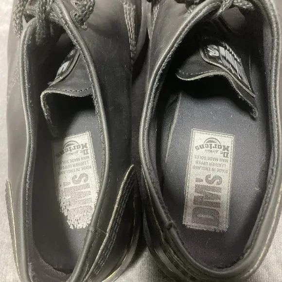 Vintage Dr Martens 90s 8053/59 Brown Leather Made In England Sz 42 Low Shoes