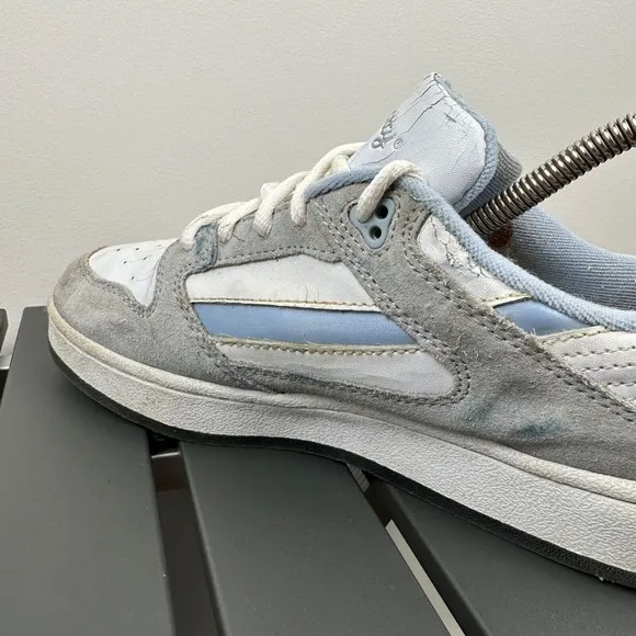 Vintage Hello Kitty Sanrio Skate Shoes Women's 7.5 2004 Gray Blue Flawed