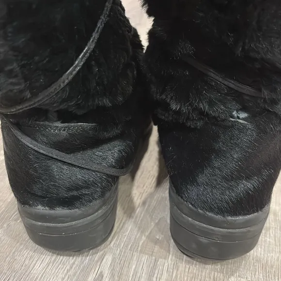 Vintage Oscar Sport Apres Ski Pony Hair Fur Winter Boots