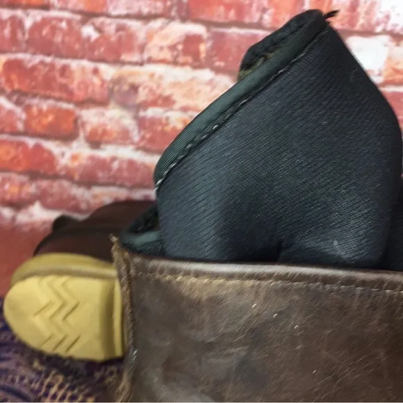 Vintage Sorel Brown and Black Water Proof Low Leather Duck Boots