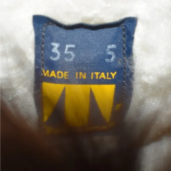 Vintage Tecnica Fur Ski Boots Sz 5