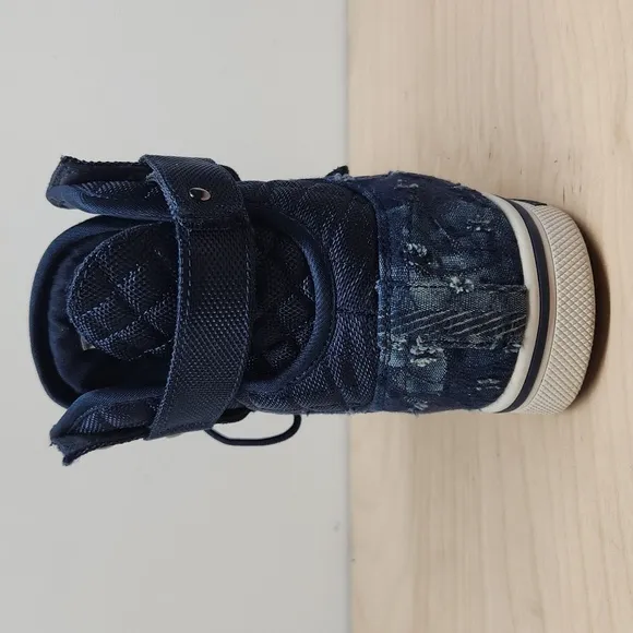 Vlado Atlas II Stressed Ripped Demin Jean High Top Sneakers Shoes Men's Sz 8 EUC