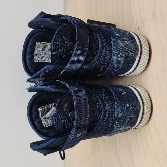 Vlado Atlas II Stressed Ripped Demin Jean High Top Sneakers Shoes Men's Sz 8 EUC