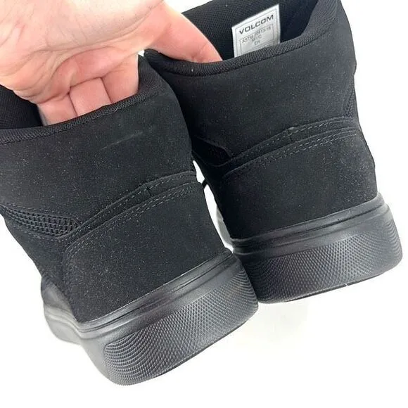 Volcom Unisex Evolve High Top Lace-up Workwear Shoes Black Size 7.5