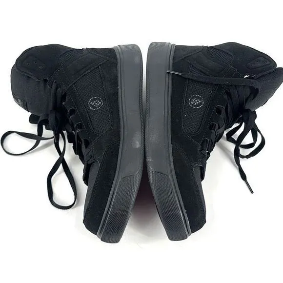 Volcom Unisex Evolve High Top Lace-up Workwear Shoes Black Size 7.5