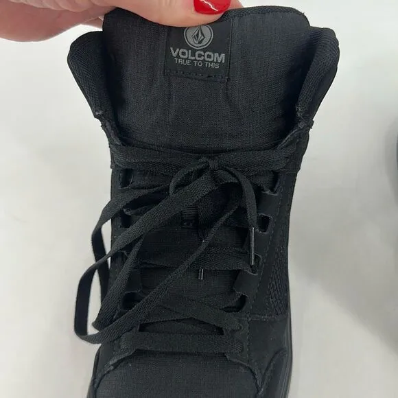 Volcom Unisex Evolve High Top Lace-up Workwear Shoes Black Size 7.5