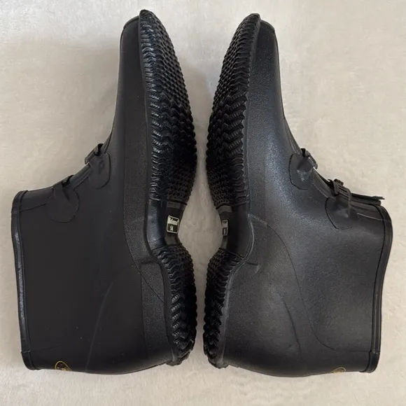 {VTG} LaCrosse | ZXT Rubber Two Buckle Overshoe Waterproof Boot Black (14)